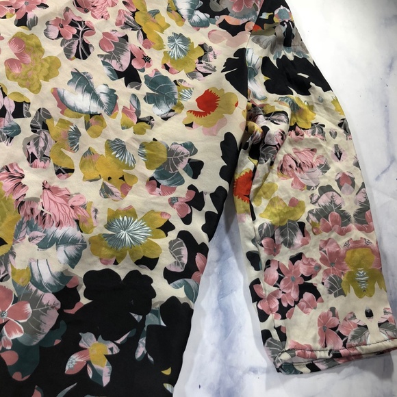 MNG Collection Black & Cream Floral Shift Dress - Picture 6 of 8